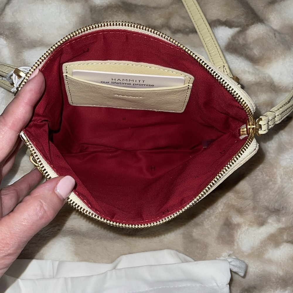 NWT HAMMITT NASH SMALL (3-Way) Crossbody/Wristlet/Belt Bag (Dawn/Brushed Gold) - Picture 15 of 17